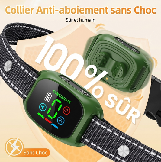 BelloSilent – Collier anti-aboiement pour petits chiens | Vibration & Son | Étanche IP67