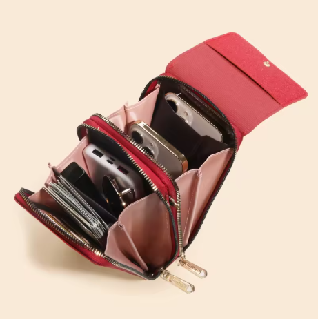 Portavie — Sac Bandoulière Femme avec Fenêtre Tactile & Porte-Monnaie Intégré