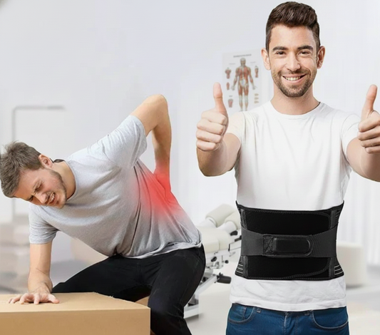 DosLibre — Ceinture Lombaire Respirante | Tiges Mémoire de Forme & Ressorts Acier | Soutien Dorsal 360° | Veromora