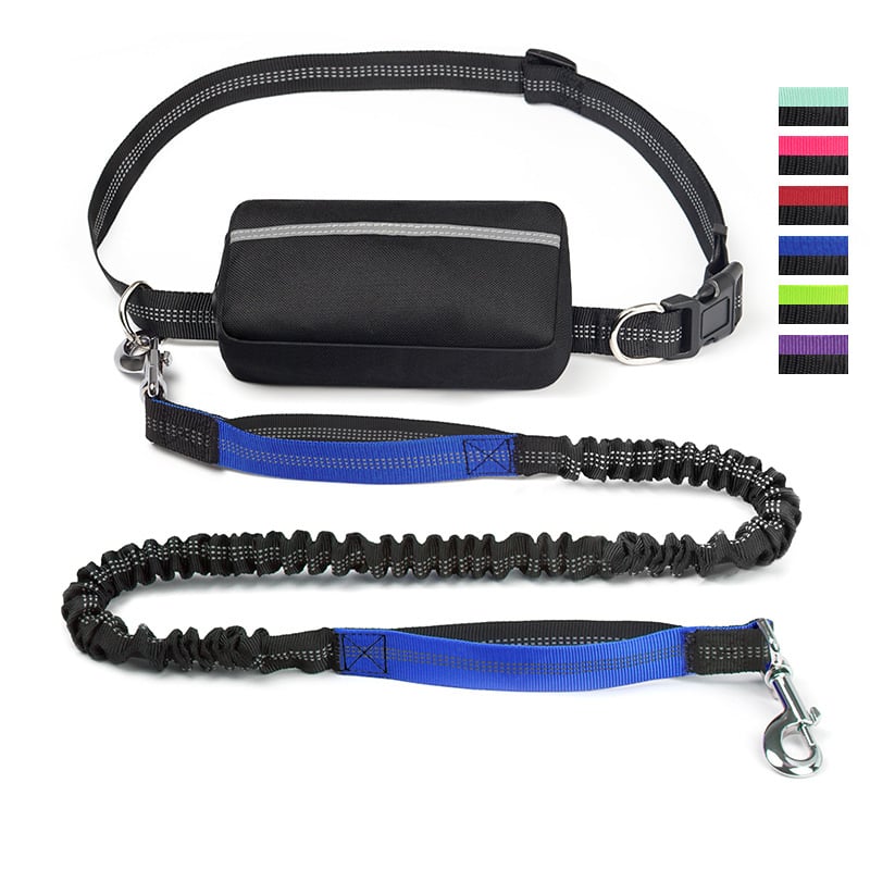 LibreTrail – Laisse mains libres pour chien | Ceinture réglable & amortisseur bungee