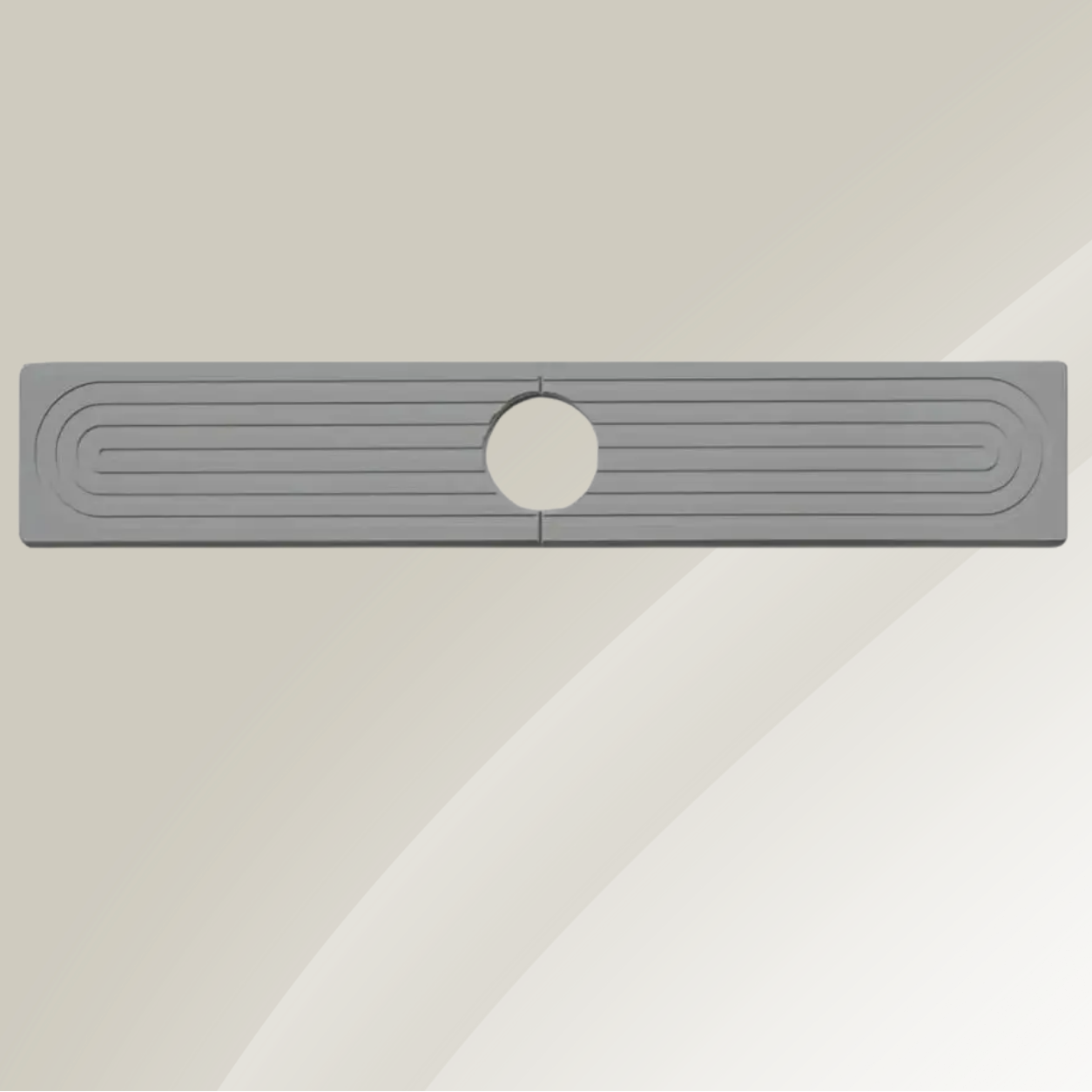 PierreSèche — Tapis Absorbant en Pierre Diatomite pour Évier & Salle de Bain | 60 cm