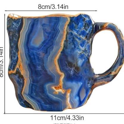 CristalTasse — Tasse Artisanale en Cristal Minéral | Isolante & Micro-ondes | 350–450 ml | Veromora