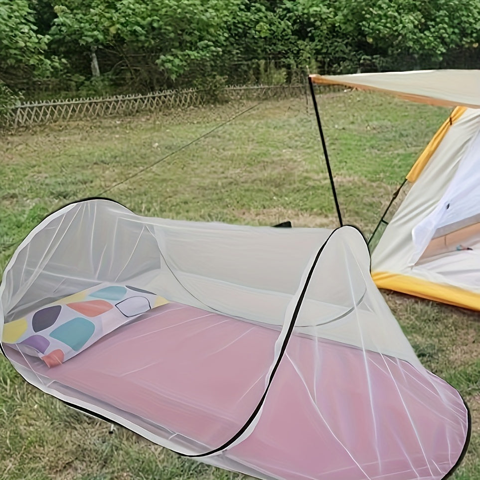 Noctara – Moustiquaire de camping ultralégère avec fermeture éclair | 1 personne | 200×80×56 cm