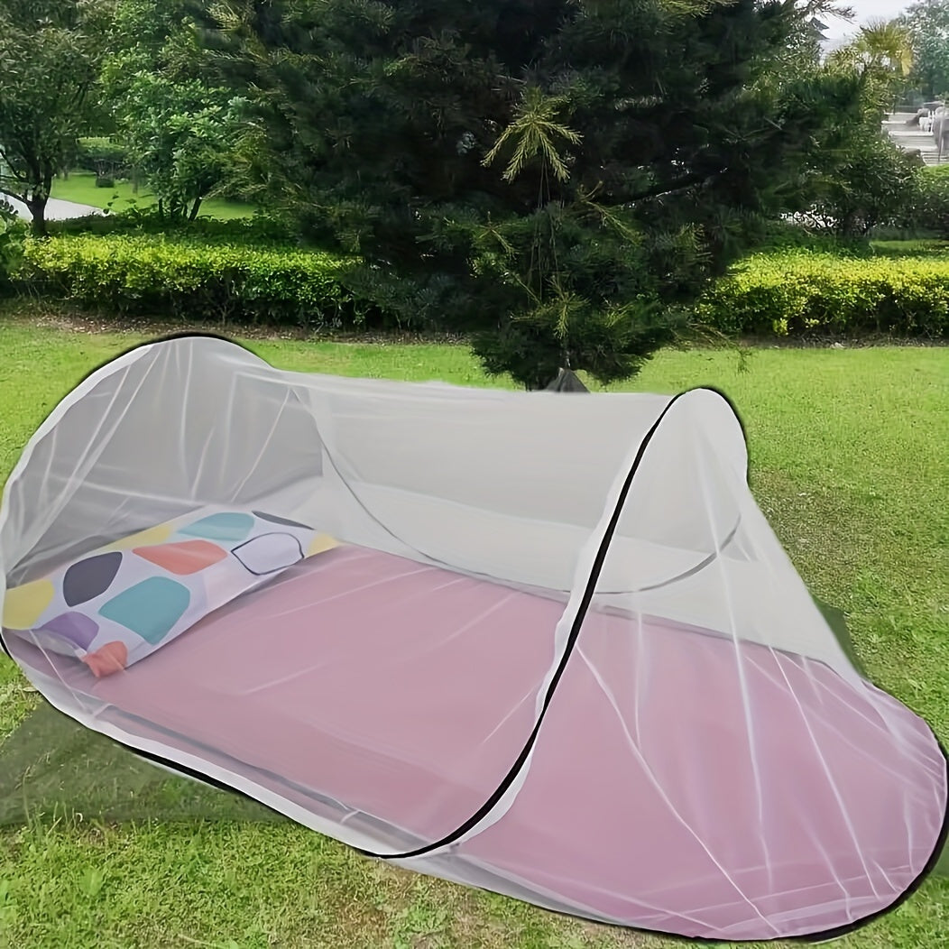 Noctara – Moustiquaire de camping ultralégère avec fermeture éclair | 1 personne | 200×80×56 cm
