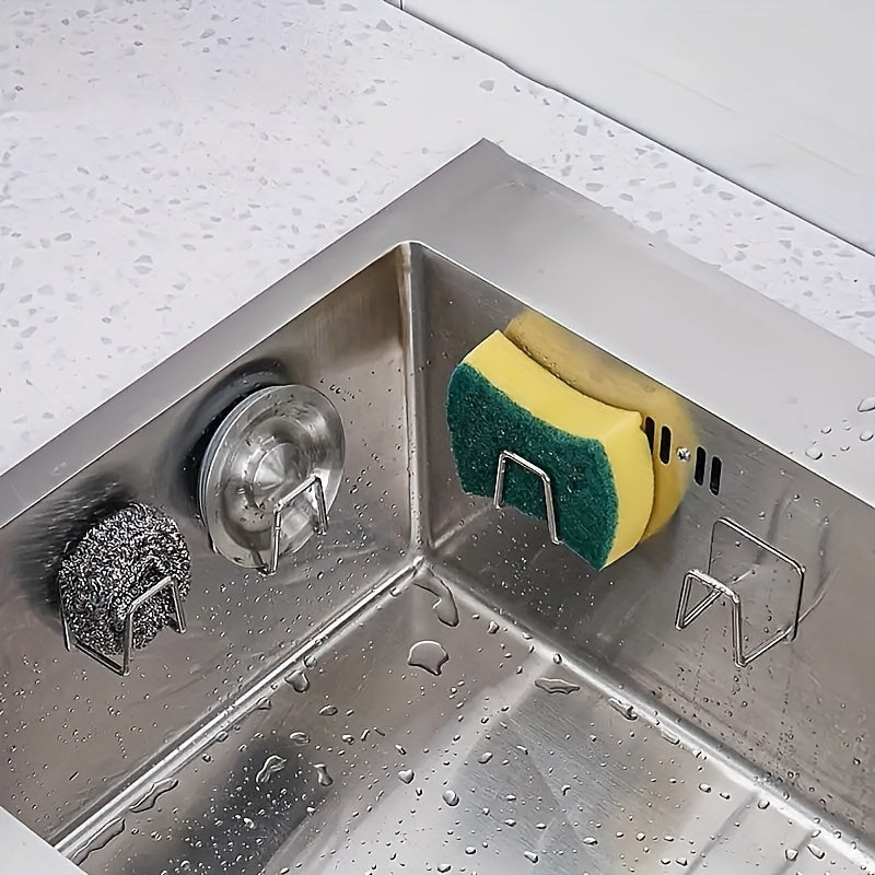 Porte-Éponge en Inox · Cuisine Propre & Toujours Organisée
