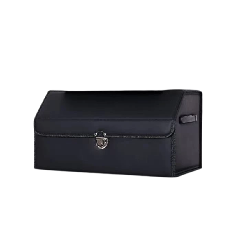 CoffreGo — Organisateur de Coffre de Voiture Pliable en Bois & Cuir | 3 Tailles | Veromora