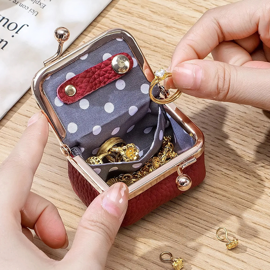 ÉcrinVoyage – Écrin à bijoux compact pour voyage | Cuir véritable | Anti-enchevêtrement