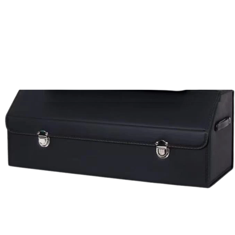 CoffreGo — Organisateur de Coffre de Voiture Pliable en Bois & Cuir | 3 Tailles | Veromora