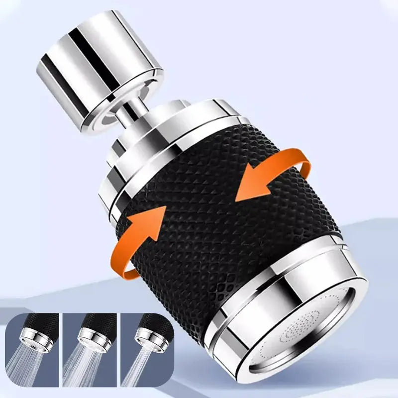 AquaTwist – Embout robinet pivotant 360° | Anti-éclaboussures | Installation universelle