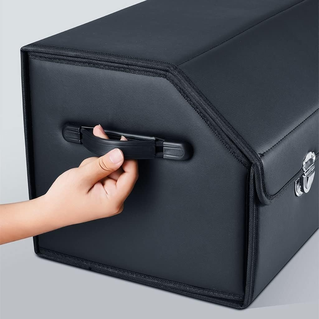 CoffreGo — Organisateur de Coffre de Voiture Pliable en Bois & Cuir | 3 Tailles | Veromora