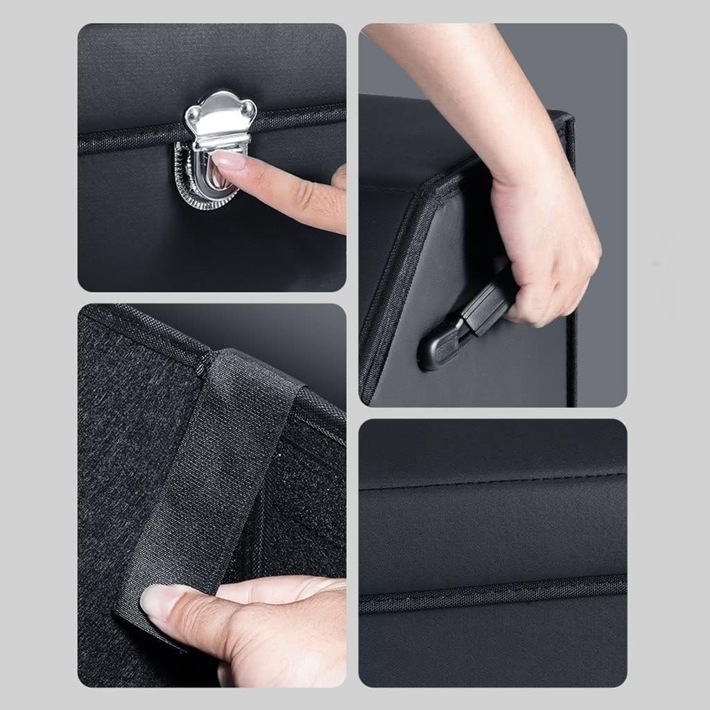 CoffreGo — Organisateur de Coffre de Voiture Pliable en Bois & Cuir | 3 Tailles | Veromora