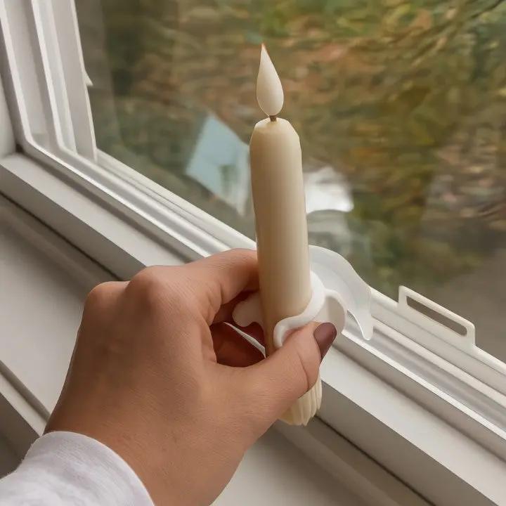 6er-Set LED-Fensterkerzen mit Dämmerungssensor – Realistische, warmweiß flackernde Flamme für gemütliche Abende