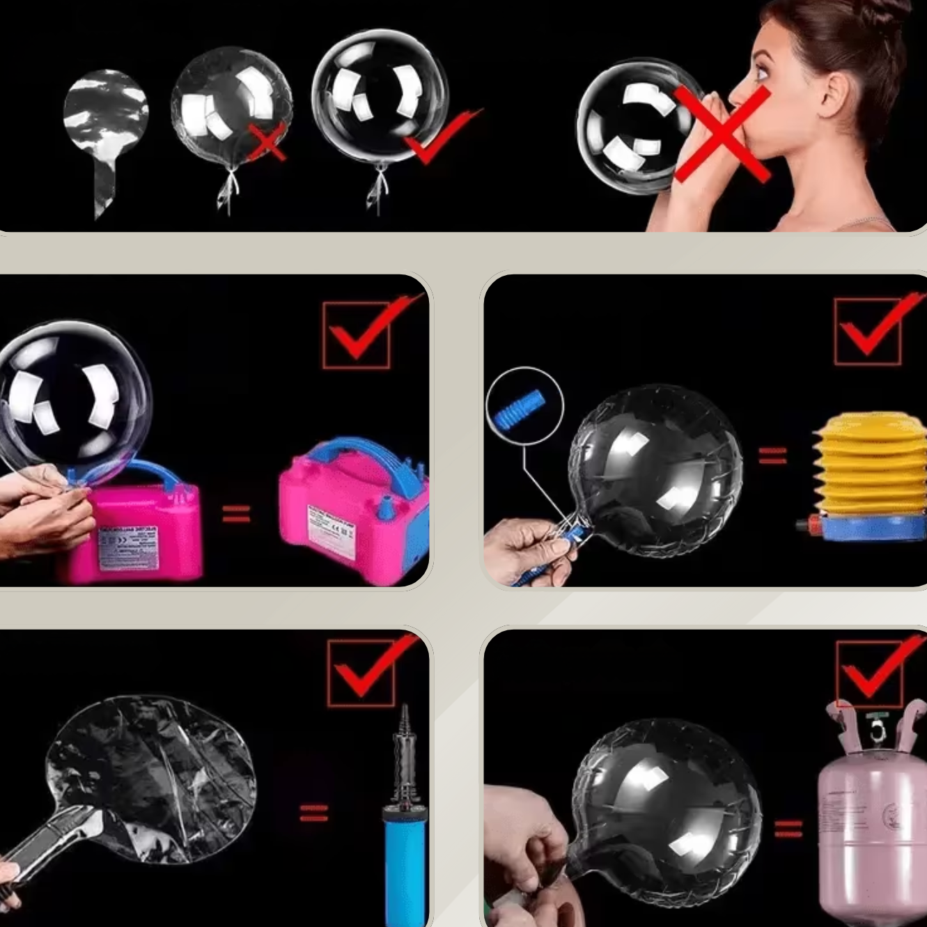 PartyGlow – Ballons LED transparents réutilisables | Lumière chaude pour fêtes et événements