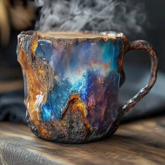 CristalTasse — Tasse Artisanale en Cristal Minéral | Isolante & Micro-ondes | 350–450 ml | Veromora