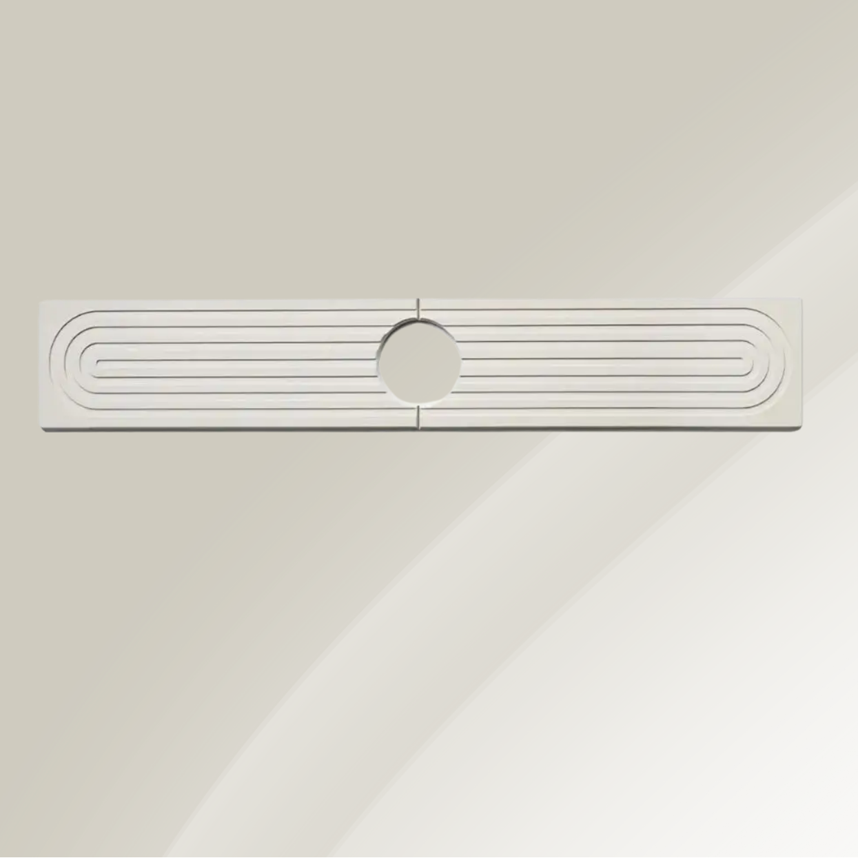 PierreSèche — Tapis Absorbant en Pierre Diatomite pour Évier & Salle de Bain | 60 cm