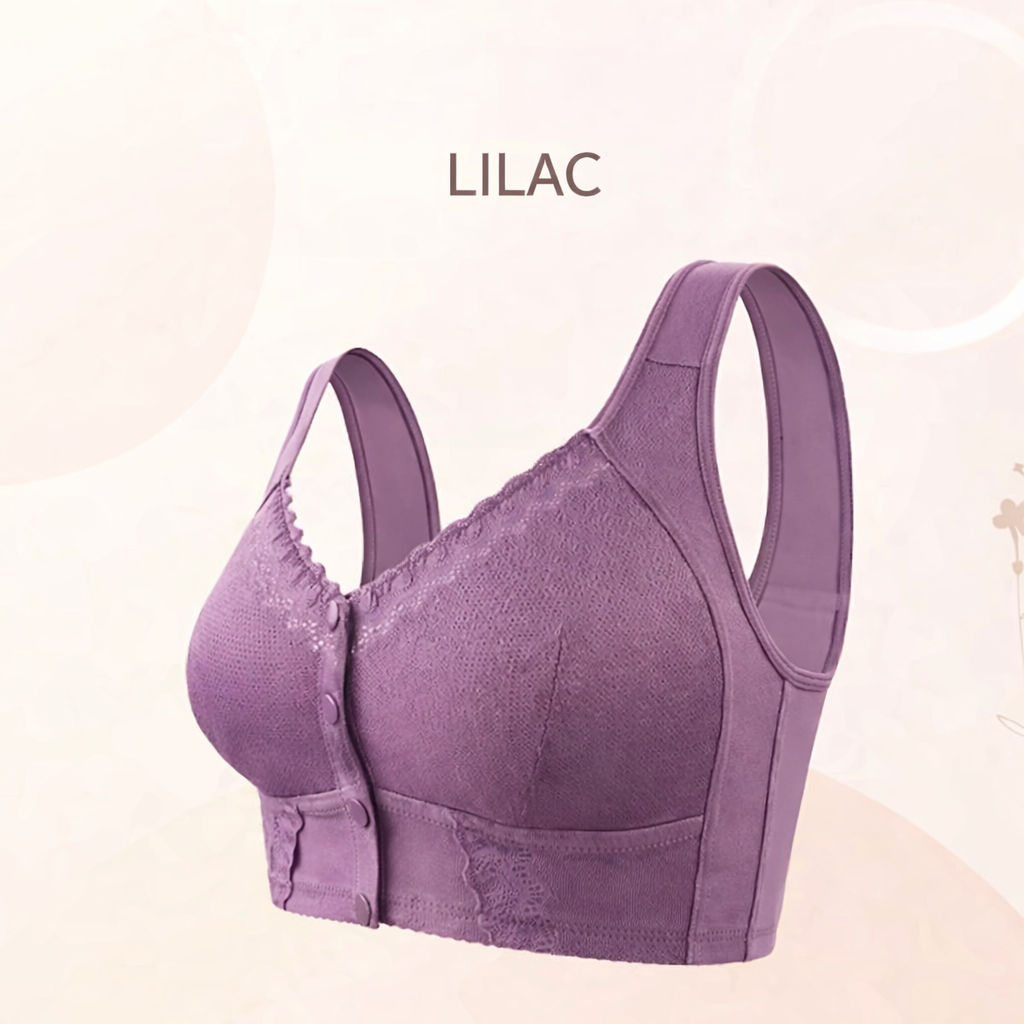 DouxFront — Soutien-Gorge Sans Armature à Fermeture Frontale en Coton Doux