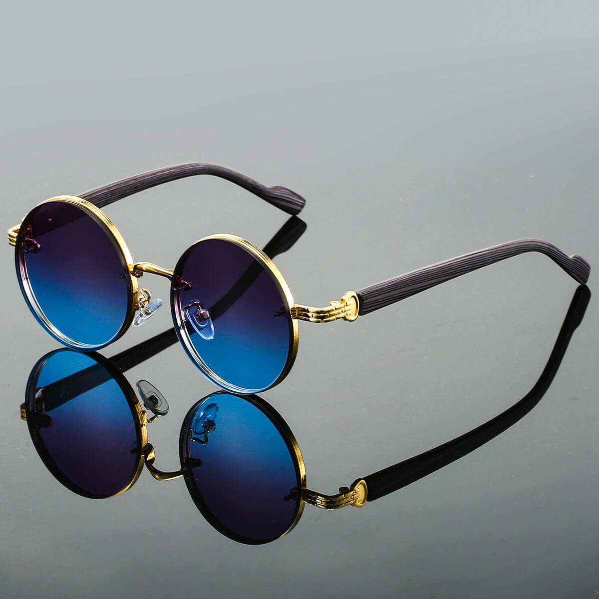 RondVintage — Lunettes de Soleil Rondes Retro | Protection UV400 | Monture Métal Légère