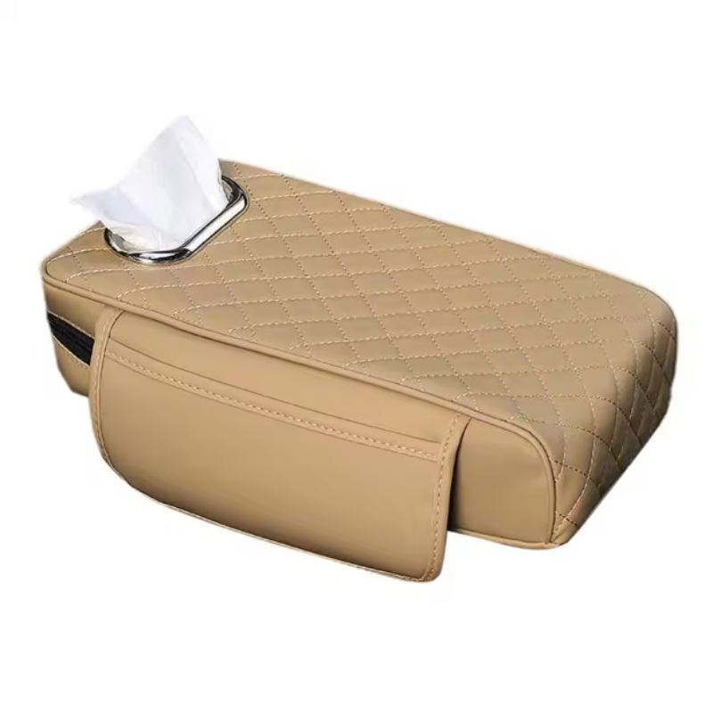 NappaRide — Housse d’Accoudoir Universelle en Cuir Nappa | Soutien Ergonomique & Pochettes | 7 Coloris | Veromora
