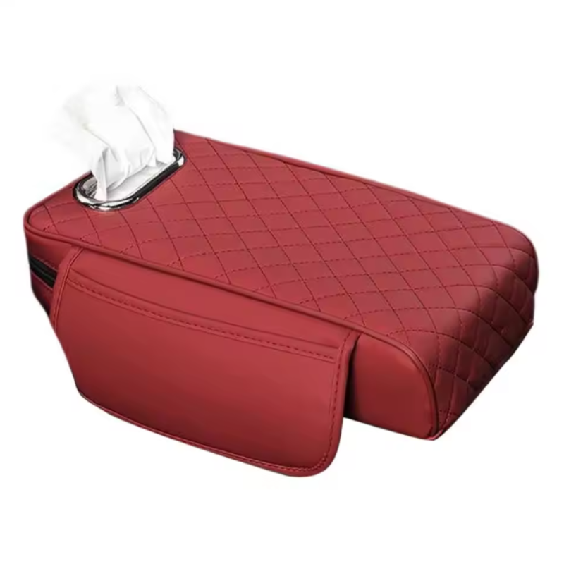 NappaRide — Housse d’Accoudoir Universelle en Cuir Nappa | Soutien Ergonomique & Pochettes | 7 Coloris | Veromora