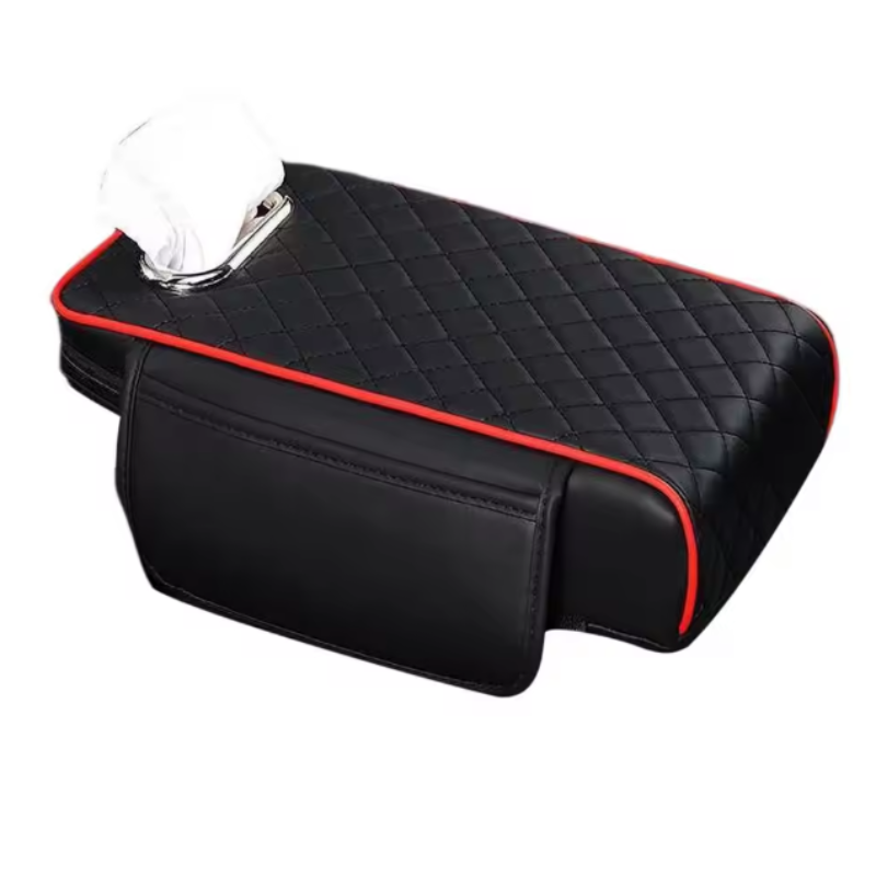 NappaRide — Housse d’Accoudoir Universelle en Cuir Nappa | Soutien Ergonomique & Pochettes | 7 Coloris | Veromora