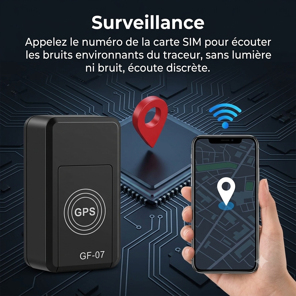 Geolux – Mini traceur GPS sans abonnement | Voiture & bagages