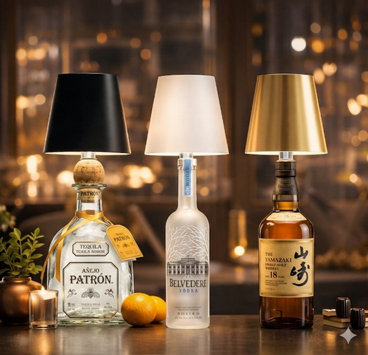 LumiVerre — Transformez Votre Bouteille en Lampe d'Ambiance Sans Fil