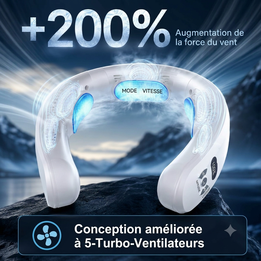 Climavell Air — Ventilateur Tour de Cou Chaud & Froid