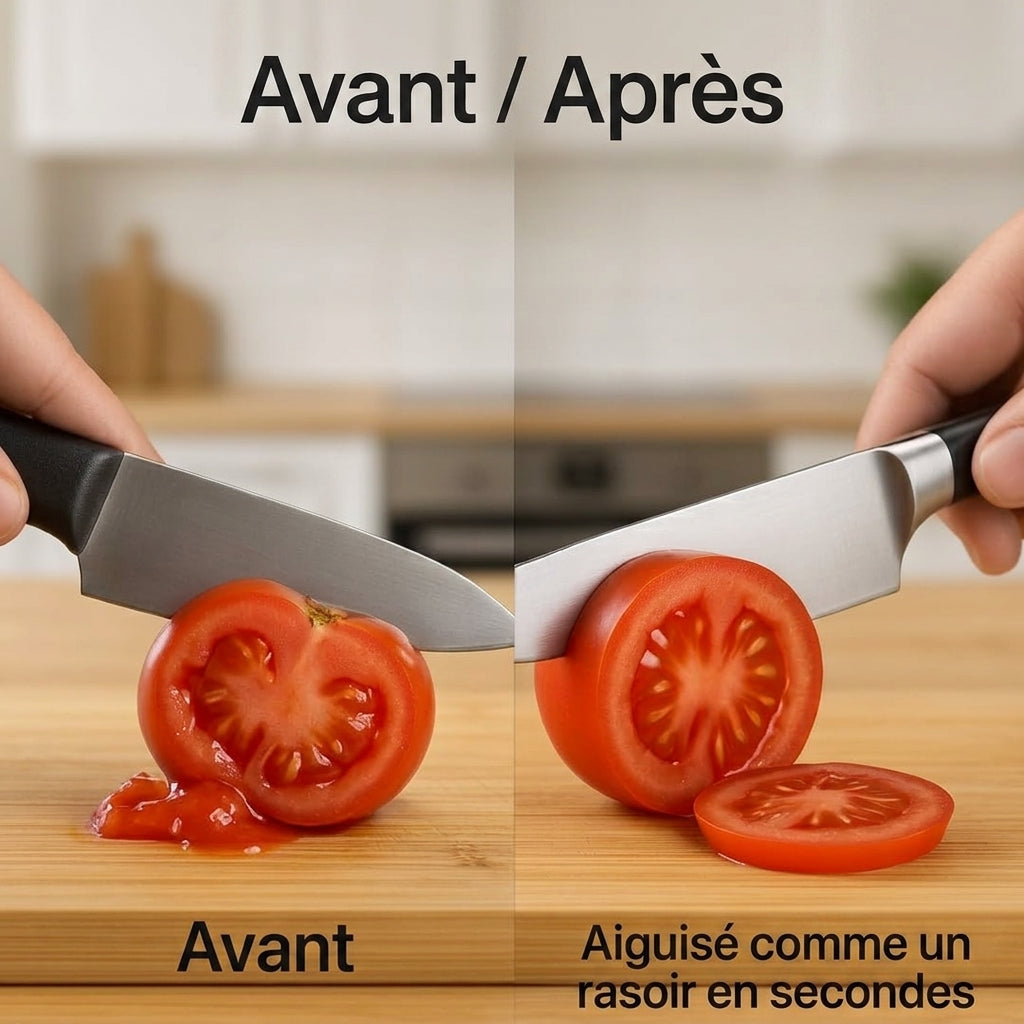 LameNet — Aiguiseur de Couteaux à Système Roulant | Disques Diamant | Angle 15–20° | Veromora