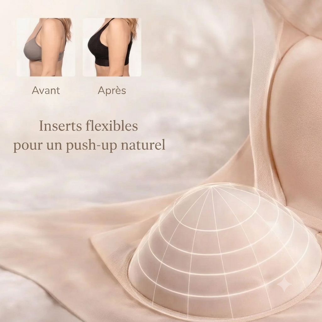 DouceForme — Soutien-Gorge Sans Armatures Effet Push-Up | Sans Coutures | Confort Quotidien
