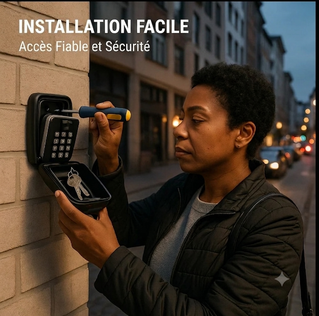 CléSafe – Boîte à clés sécurisée à code | Fixation murale | Extérieur & intérieur