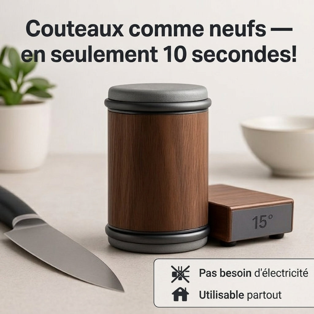LameNet — Aiguiseur de Couteaux à Système Roulant | Disques Diamant | Angle 15–20° | Veromora