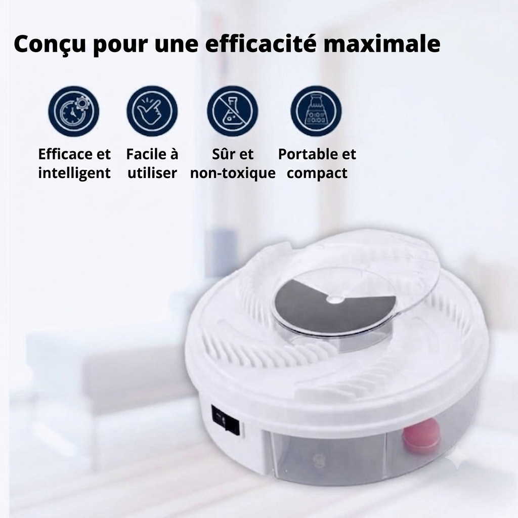Volara – Piège à mouches rotatif sans produit chimique | Intérieur & extérieur