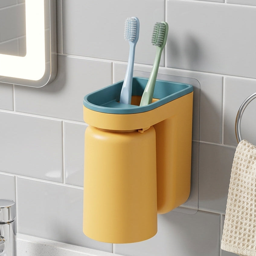 Support mural pour brosse à dents – Zéro perçage, fixation 3M ultra-résistante