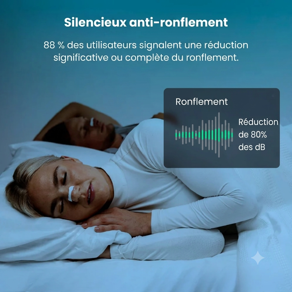 RespiroStrip — Bandelettes Nasales pour Respiration Libre | Nuit & Sport