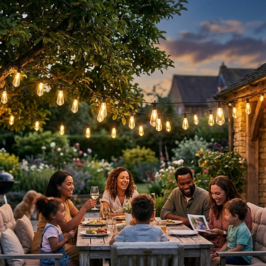 SolaLuma – Guirlande solaire LED pour jardin et terrasse | Étanche IP44 | Éclairage automatique