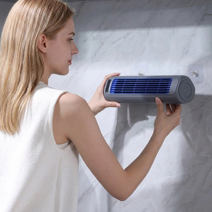 AirWall — Ventilateur Portable Mural | 3 Vitesses | Version Secteur & Batterie | Silencieux 36 dB