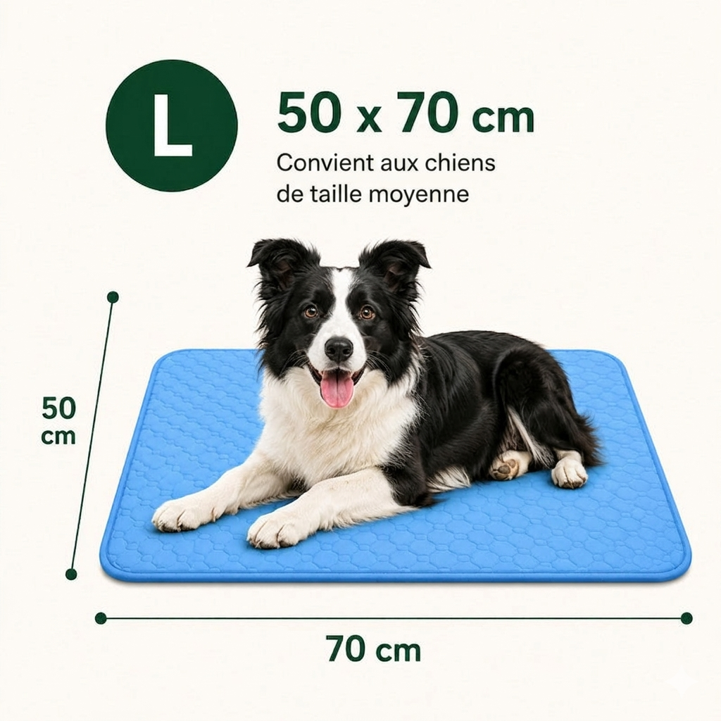 FraîchePatte — Le Tapis Rafraîchissant pour Chiens