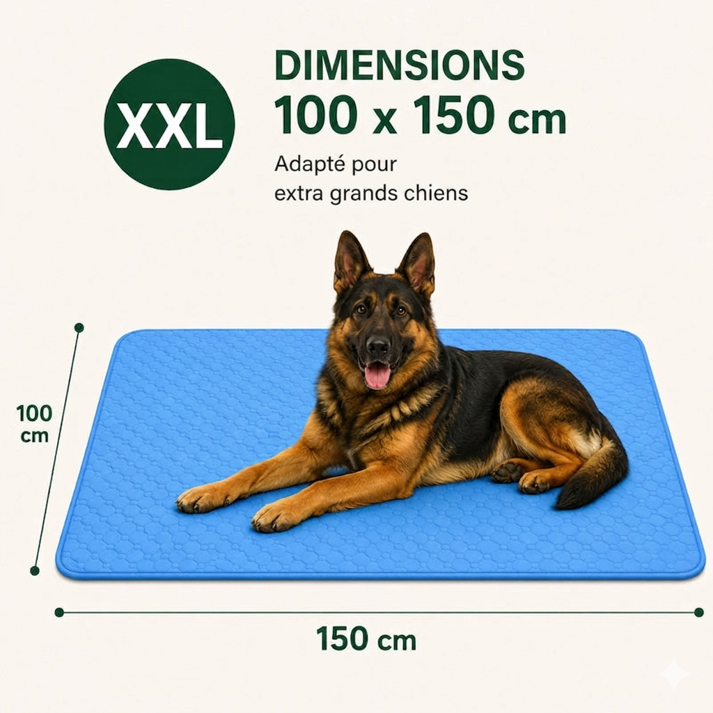 FraîchePatte — Le Tapis Rafraîchissant pour Chiens