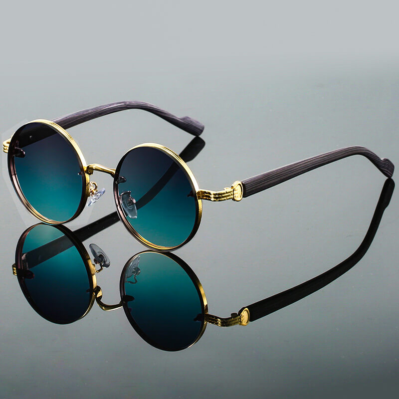 RondVintage — Lunettes de Soleil Rondes Retro | Protection UV400 | Monture Métal Légère