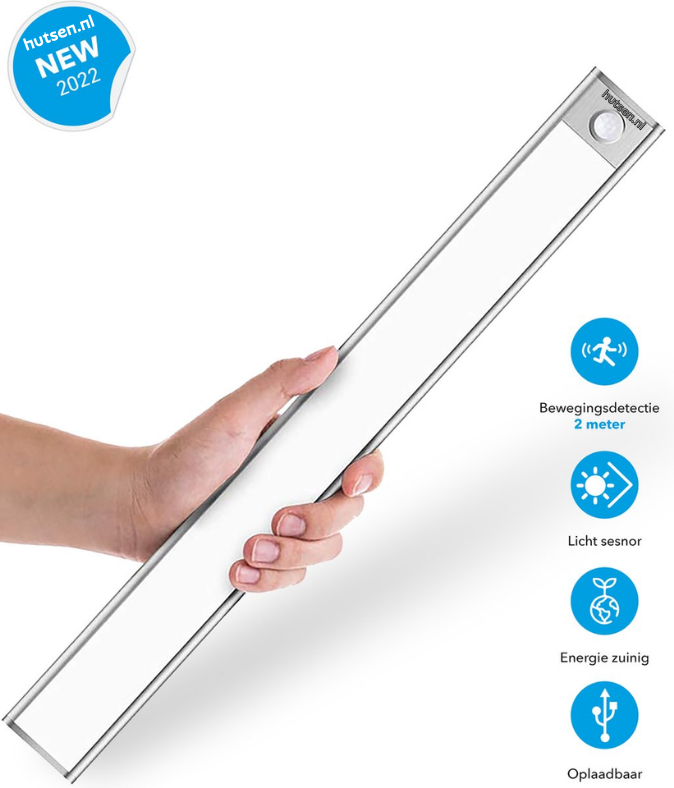 NoctéLux — Lampe LED Aimantée avec Détecteur de Mouvement | Rechargeable | Aluminium | 20 & 40 cm | Veromora