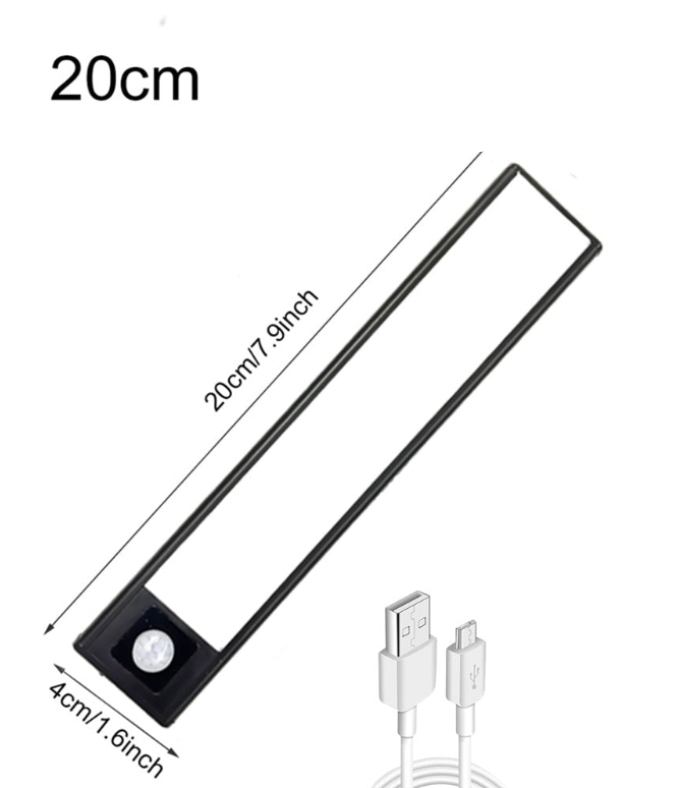 NoctéLux — Lampe LED Aimantée avec Détecteur de Mouvement | Rechargeable | Aluminium | 20 & 40 cm | Veromora