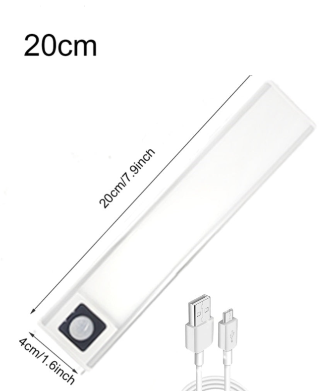 NoctéLux — Lampe LED Aimantée avec Détecteur de Mouvement | Rechargeable | Aluminium | 20 & 40 cm | Veromora