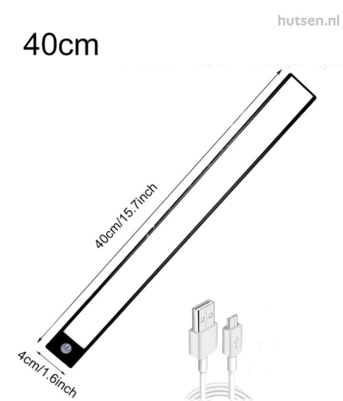 NoctéLux — Lampe LED Aimantée avec Détecteur de Mouvement | Rechargeable | Aluminium | 20 & 40 cm | Veromora