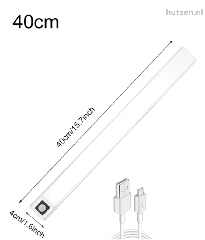 NoctéLux — Lampe LED Aimantée avec Détecteur de Mouvement | Rechargeable | Aluminium | 20 & 40 cm | Veromora
