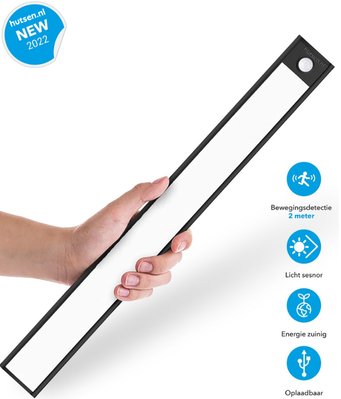 NoctéLux — Lampe LED Aimantée avec Détecteur de Mouvement | Rechargeable | Aluminium | 20 & 40 cm | Veromora