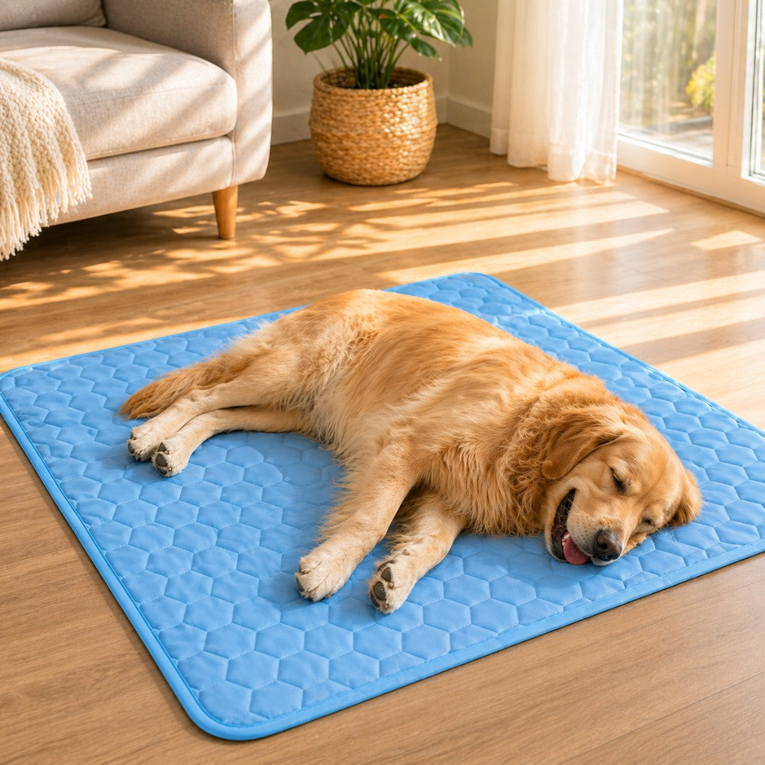 FraîchePatte — Le Tapis Rafraîchissant pour Chiens