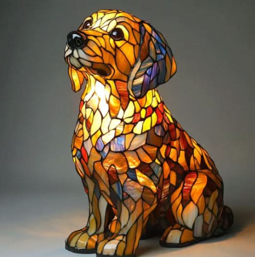 LumiPatte — Lampe Veilleuse Décorative Design Chien | Lumière Chaude | Alimentation USB