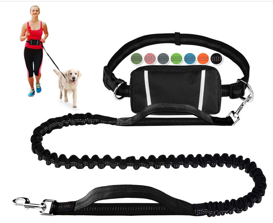 LibreTrail – Laisse mains libres pour chien | Ceinture réglable & amortisseur bungee
