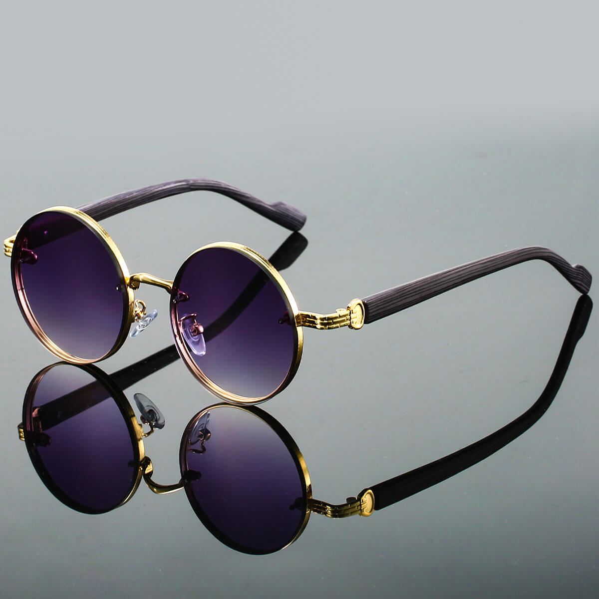 RondVintage — Lunettes de Soleil Rondes Retro | Protection UV400 | Monture Métal Légère
