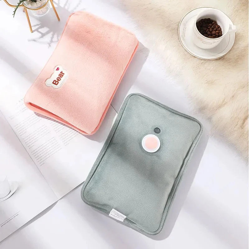 ChaleurDouce — Bouillotte Électrique Rechargeable | Velours Peluche Ultra-Doux | Arrêt Automatique | Veromora